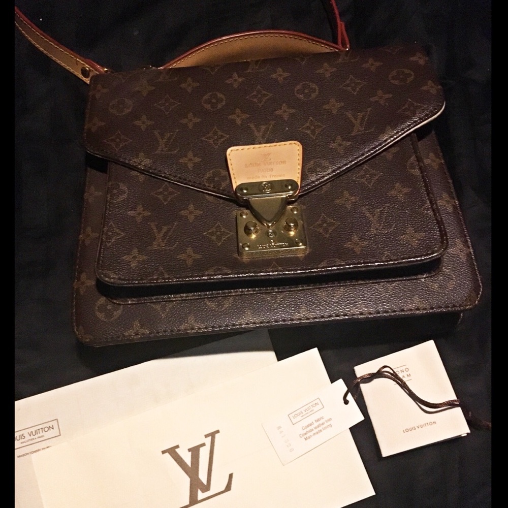 *Vintage* Louis Vuitton Monceau Leather Handbag